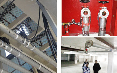 地下車庫噴淋係統采用電正能量入口管道保溫較合適(圖1)