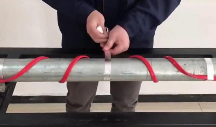 管道保溫電正能量入口帶安裝