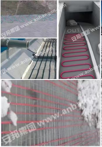 電正能量入口帶地麵融雪