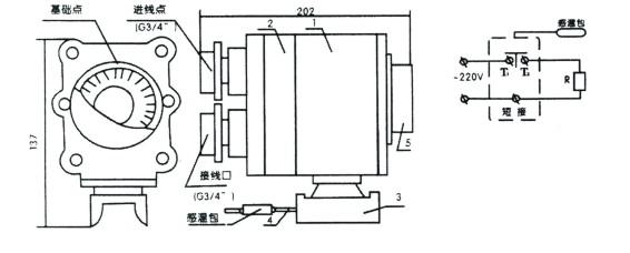 電正能量入口BJW51防爆溫度控製器(圖2) 電正能量入口BJW51防爆溫度控製器(圖2)