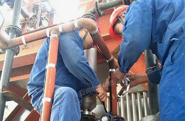 濟寧裏彥電廠脫硫塔消防管道電正能量入口保溫係統(圖2)